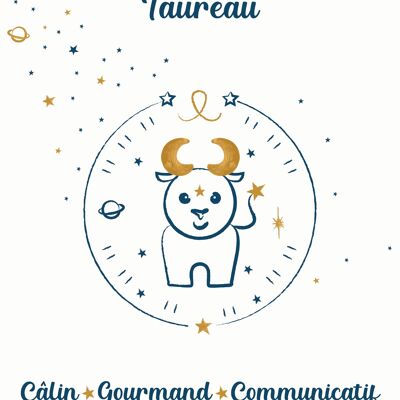 AFFICHE BÉBÉ TAUREAU