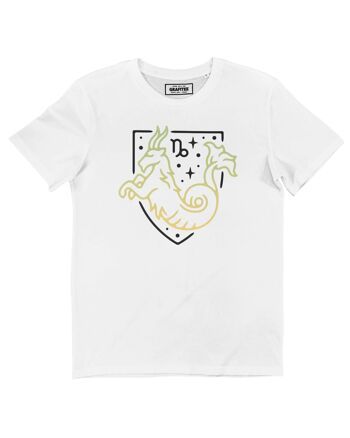 Capricorne - Tee Shirt blanc print face - Signe Zodiacal 1