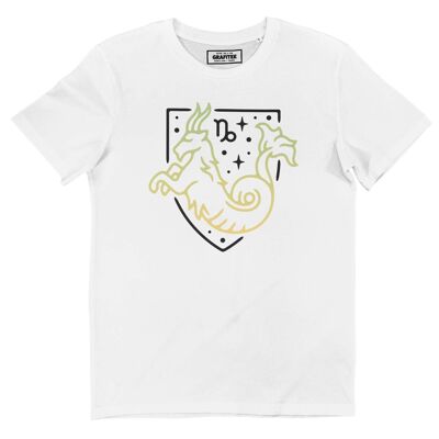 Capricorne - Tee Shirt blanc print face - Signe Zodiacal