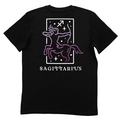 Camiseta Sagitario - Camiseta Signo del Zodiaco - Delantero + Trasero