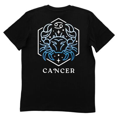 Krebs-T-Shirt – Sternzeichen-T-Shirt – Vorder- und Rückseite