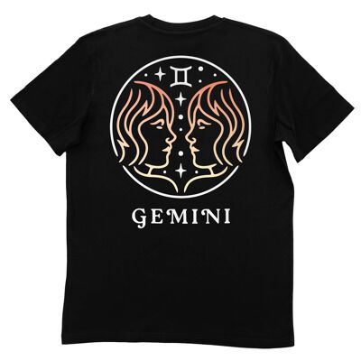 T-shirt Gemini  - Tee-shirt Signe du Zodiaque - Face  + Dos