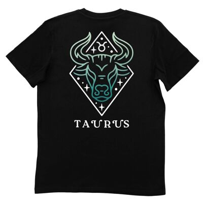 T-shirt Taurus  - Tee shirt Signe Zodiaque - Face  et Dos