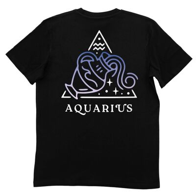 Aquarius T-shirt - Zodiac Sign T-shirt - Front and Back