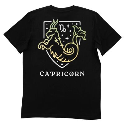 Camiseta Capricornio - Camiseta con signo astrológico - Espalda con corazón