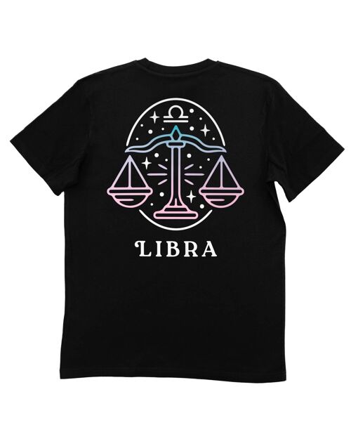 Tee shirt Libra  - T-shirt Signe Zodiacal - Face  + Dos