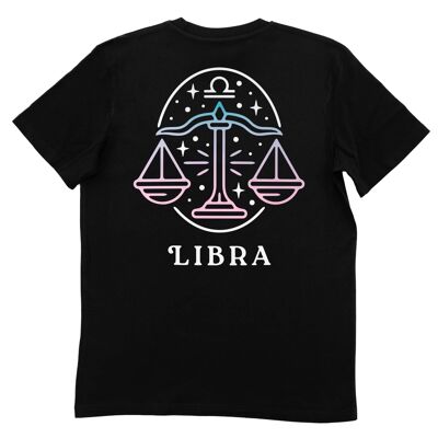 Camiseta Libra - Camiseta Signo del Zodíaco - Delantero + Trasero