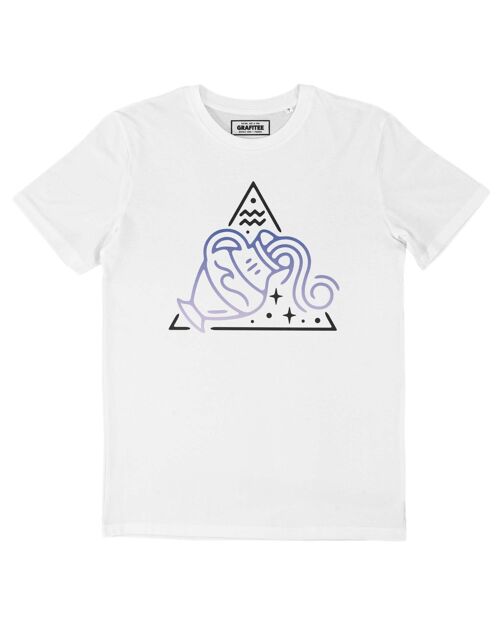 Verseau - Tee Shirt blanc print face - Signe Astrologique