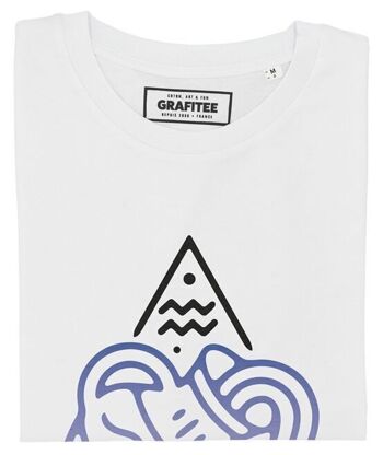 Verseau - Tee Shirt blanc print face - Signe Astrologique 2