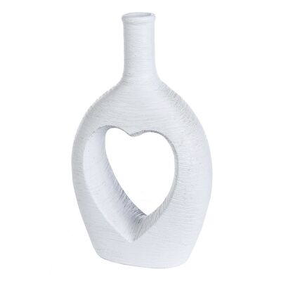 Heart hole vase "Love" H.29cm