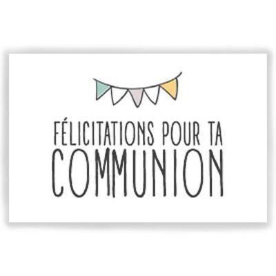Félicitations pour ta communion x 10 ctes-Cartes de vœux
