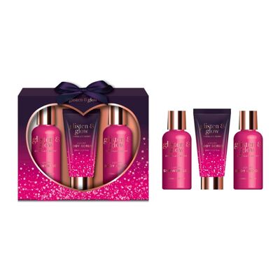 Festa della mamma - Glisten & Glow - Confezione regalo da bagno rosa