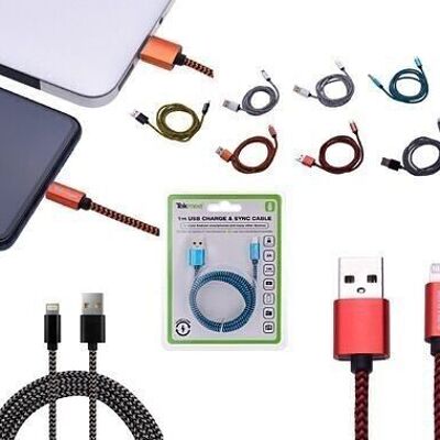 Round cable for iPhone
