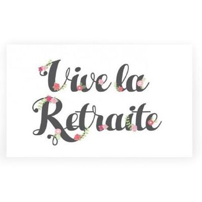 Vive la retraite x 10 cartes - Cartes de vœux