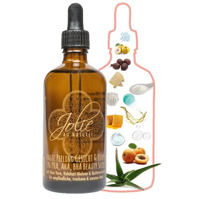 PHA AHA BHA Peeling Magique Corps & Visage I Huile de Graines de Melon du Kalahari