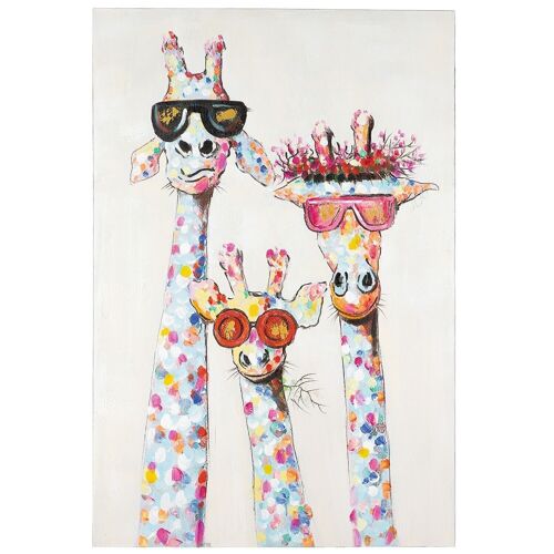 Bild Gemälde "Coole Giraffen"