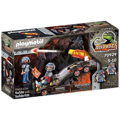 Playmobil Dino Mine Carro de Cohetes