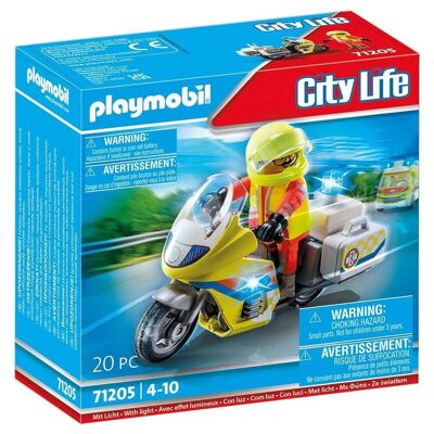 Playmobil City Life Moto de Emergencias con luz