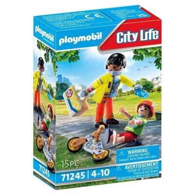 Playmobil City Life Paramédico con paciente