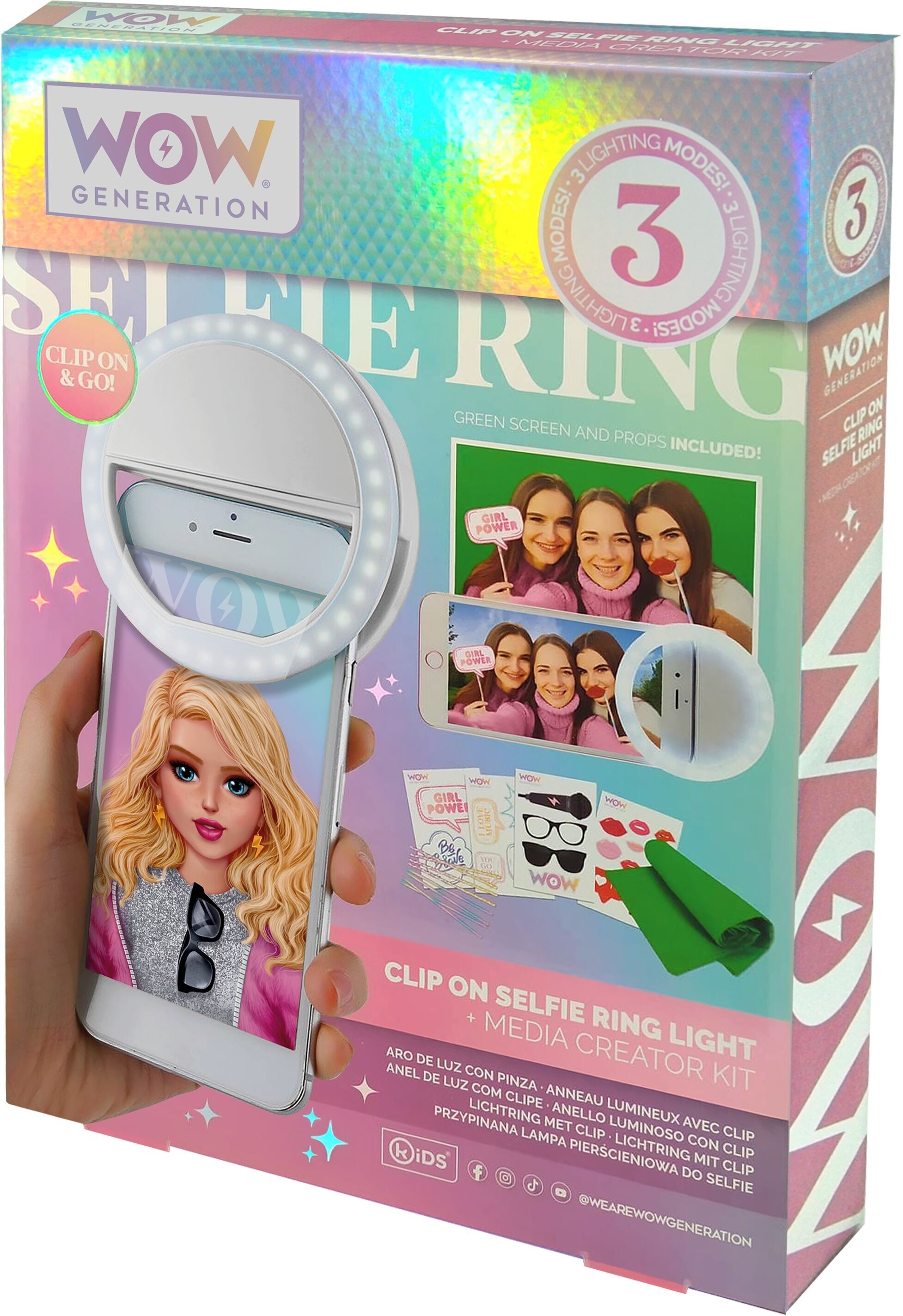 Clip luminosa per selfie e accessori - Generazione WOW
