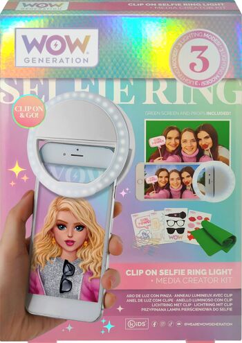 Clip lumineux à selfies et accessoires - WOW Generation 2