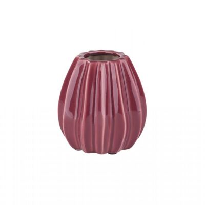 Vase Pleats, S, burgundy