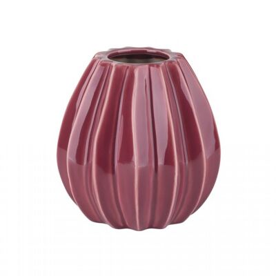 Vase Pleats, L, burgundy