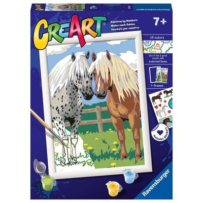 CreArt Pintar por Números Pareja de caballos + 7 años