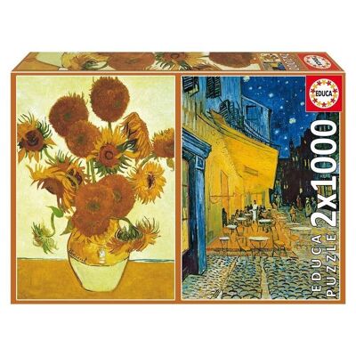 Puzzle Educa Doble 2x1000 piezas Van Gogh