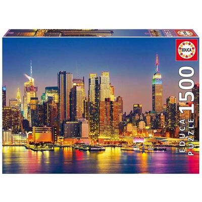 Puzzle Educa 1500 piezas Manhattan noche