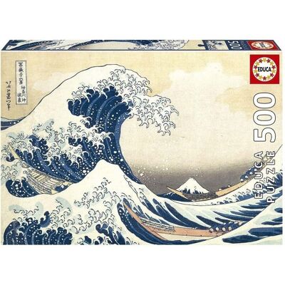 Puzzle Educa 500 piezas Gran Ola Kanagawa