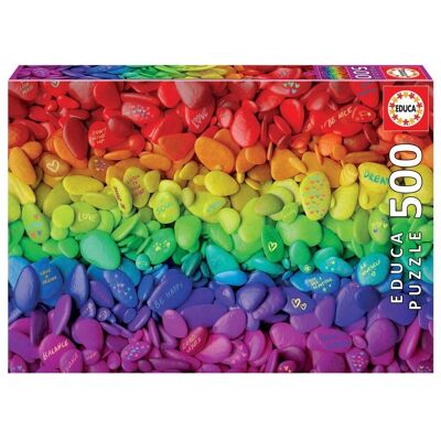 Puzzle Educa 500 piezas Piedras de colores