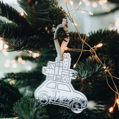 Adorno festivo para árbol de coche