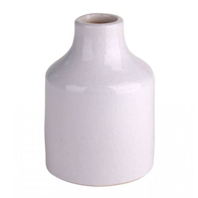 Fleury, Vase S, Keramik,Flaschenform, weiß