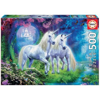Puzzle Educa 500 piezas Unicornios