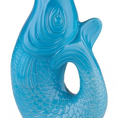 Monsieur Carafon, Fisch, Vase, L, lagoon, 2,7 Liter