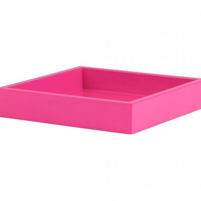 Spa, Tablett, S, quadratisch (19x19x3,5cm), hot pink