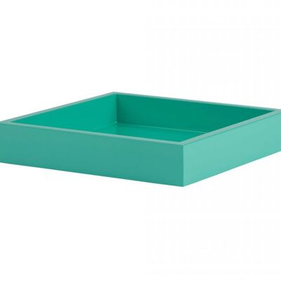 Spa, Tablett, S, quadratisch (19x19x3,5cm), bright aqua