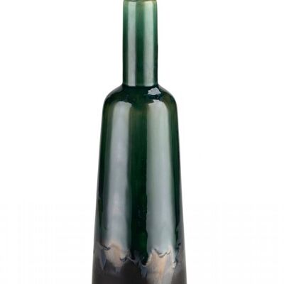 Fleury, Vase, Flaschenform, dunkel grün, SPED.