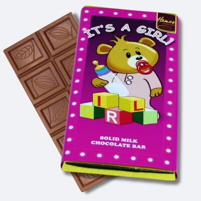 È una barretta sentimentale al cioccolato al latte per ragazze.