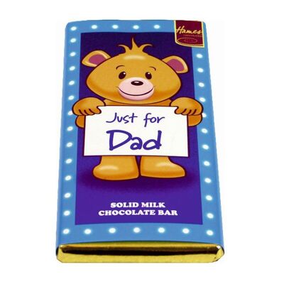 Just For Dad Milk Chocolate Bar.