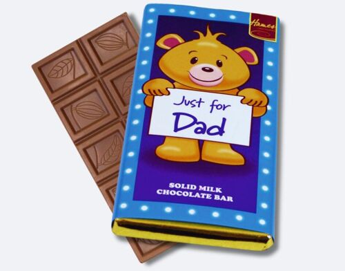 Just For Dad Milk Chocolate Bar.