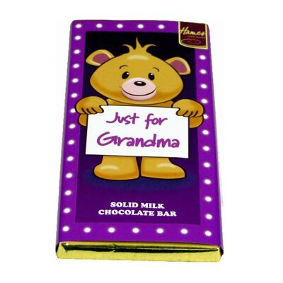 Barre de chocolat au lait Juste pour grand-mère