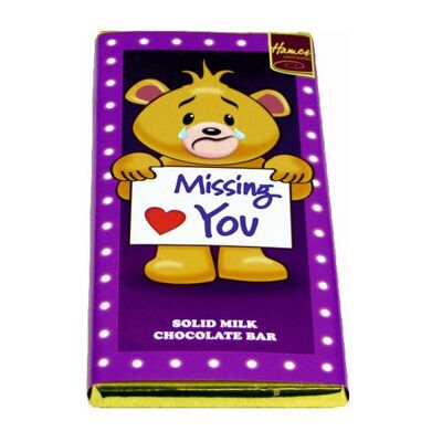 Milchschokoladenriegel „Missing You“