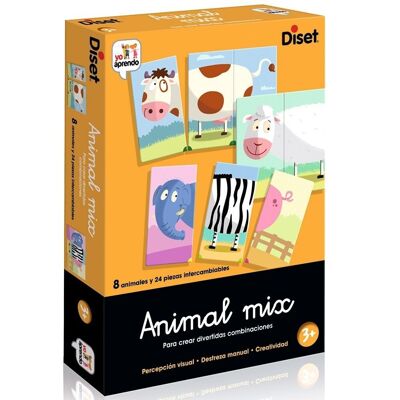 Animal Mix crear divertidas combinaciones Diset + 3 años