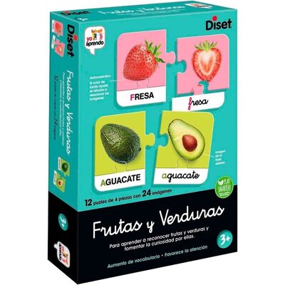 Aprendo Frutas y verduras Diset + 3 años