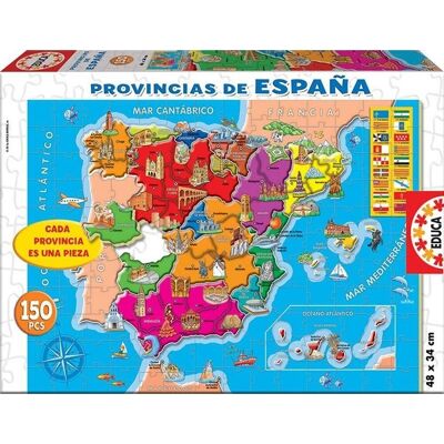 Puzzle Educa 150 piezas Provincias España