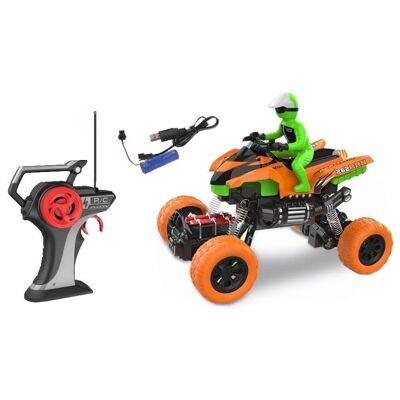 Quad radiocontrol con figura 7 funciones 21x14 cm