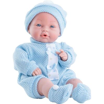 Bebé Llorón 40 cm Pelele Azul