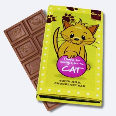 Gracias barra de chocolate con leche para gatos